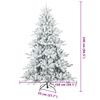 vidaXL &Aacute;rbol de Navidad artificial con ramas articuladas 240 cm