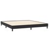 vidaXL Cama box spring con colch&oacute;n terciopelo negro 200x210 cm