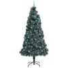 vidaXL &Aacute;rbol de Navidad artificial preiluminado con juego de bolas PET