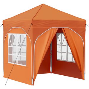 vidaXL Carpa Plegable para Fiestas 192 x 192 x 245 cm Naranja