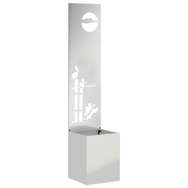 vidaXL Pantalla de Privacidad para Jard&iacute;n Calado Plateado 32 x 150 cm