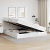 vidaXL Cama con almacenamiento y colch&oacute;n 200 x 200 cm Cuero sint&eacute;tico