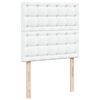 vidaXL Estructura cama otomana colchones blanco puro 160x200cm