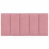 vidaXL Cabecero de cama acolchado Hanko terciopelo rosa 100 cm
