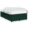 vidaXL Estructura cama sin colch&oacute;n terciopelo verde oscuro 120x190cm