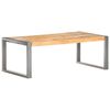 vidaXL Mesa de centro madera de mango rugosa 110x60x40 cm