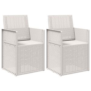 vidaXL Sillas de comedor de jard&iacute;n 2 uds. PP
