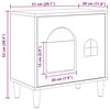 vidaXL Casa para Gatos Roble ahumado 51 x 30 x 52 cm
