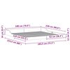 vidaXL Estructura de cama Marr&oacute;n cera 180 x 220 cm