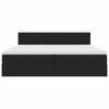 vidaXL Cama con almacenamiento Negro 200 x 200 cm Terciopelo