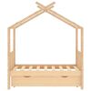vidaXL Estructura de cama infantil con caj&oacute;n madera de pino 70x140 cm