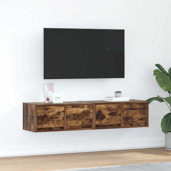 vidaXL Muebles de TV 2 uds madera ingenier&iacute;a color roble 60x31x25,5 cm
