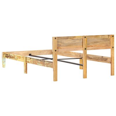 vidaXL Estructura de cama de madera maciza reciclada 120x200 cm