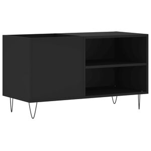 vidaXL Mueble de discos madera de ingenier&iacute;a negro 85x38x48 cm