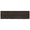 vidaXL Tablero mesa madera roble tratada marrón oscuro 220x60x(2-6) cm