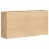 vidaXL Aparador 2 pcs Roble artesanal 79 x 38 x 80 cm