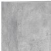 vidaXL Muebles de TV de pared 4 pzas madera ingenier&iacute;a gris hormig&oacute;n
