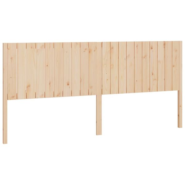 vidaXL Cabecero de cama madera maciza de pino 205,5x4x100 cm