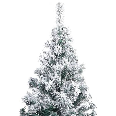 vidaXL Árbol de Navidad artificial verde con nieve y luces 400 cm
