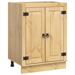 vidaXL Armario SKI Marr&oacute;n Miel 60 x 46 x 81,5 cm Madera de pino macizo