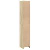 vidaXL Armario de ba&ntilde;o madera contrachapada color roble 30x30x183,5 cm
