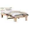 vidaXL Estructura de cama Natural 80 x 200 cm Madera de pino macizo