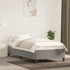 vidaXL Estructura de cama sin colch&oacute;n terciopelo gris claro 90x200 cm