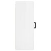 vidaXL Armario de pared blanco brillante 34,5x34x90 cm