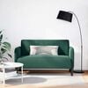 vidaXL Sof&aacute; Loveseat verde oscuro 109 cm terciopelo