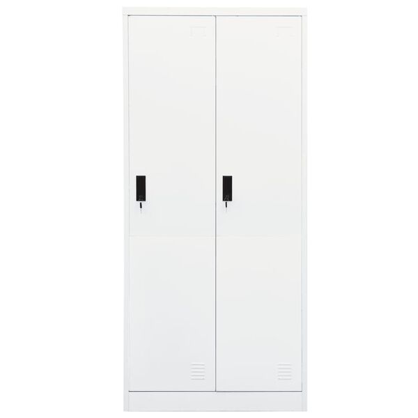 vidaXL Armario de acero blanco 80x50x180 cm