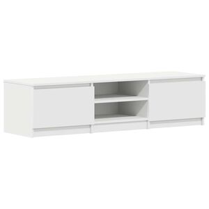 vidaXL Mueble para TV madera contrachapada blanco 140x40x35,5 cm
