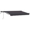 vidaXL Armaz&oacute;n de toldo manual con LEDs Gris antracita 3,5 x 2 m