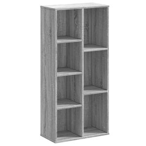 vidaXL Estanter&iacute;a de madera de ingenier&iacute;a gris Sonoma 50x25x105 cm
