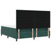 vidaXL Cama tipo Box Spring Verde oscuro 180 x 200 cm Terciopelo
