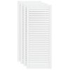 vidaXL Puertas con lamas con puerta 4 uds. Blanco 69 x 49,4 cm