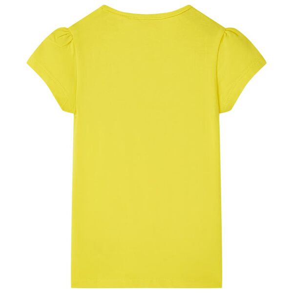 Camiseta infantil amarillo brillante 104