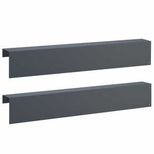 vidaXL Perfil de cobertura para jard&iacute;n 2 uds. 100 x 10 x 15 cm Acero