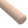 vidaXL Dowel de madera 12 pcs Marr&oacute;n &Oslash;6 x 40 mm Madera maciza