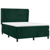 vidaXL Cama box spring con colch&oacute;n terciopelo verde oscuro 140x200 cm