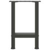 vidaXL Patas para mesa de centro antracita (2 unidades, 28 x 42-43 cm, acero)