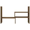 vidaXL Soporte monitor madera maciza pino marrón miel (39-72)x17x43 cm