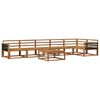 vidaXL Conjunto de sof&aacute;s de exterior 7 pcs Natural
