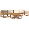 vidaXL Conjunto de sof&aacute;s de exterior 5 pcs Natural