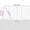 vidaXL Poste de Valla Gris 100 x 1,6 m (malla de 50 mm) Acero y PVC