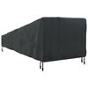 vidaXL Funda para muebles de exterior Negro 195 x 76 x 82 cm