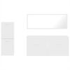 vidaXL Juego de muebles de ba&ntilde;o 3 pzas madera contrachapada blanco