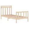 vidaXL Estructura de cama madera maciza 90x190 cm