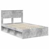 vidaXL Estructura de cama Concreto 120 x 190 cm Madera de pino macizo