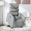 vidaXL Sill&oacute;n reclinable elevable de tela gris claro