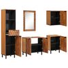 vidaXL Juegos de Ba&ntilde;o 5 uds. Madera de Acacia Marr&oacute;n